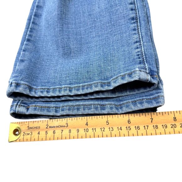 Levi's 505 Jeans Women's Sz14 Blue Straight Leg Stretch Denim Zip Mid-rise 90's - Picture 11 of 17